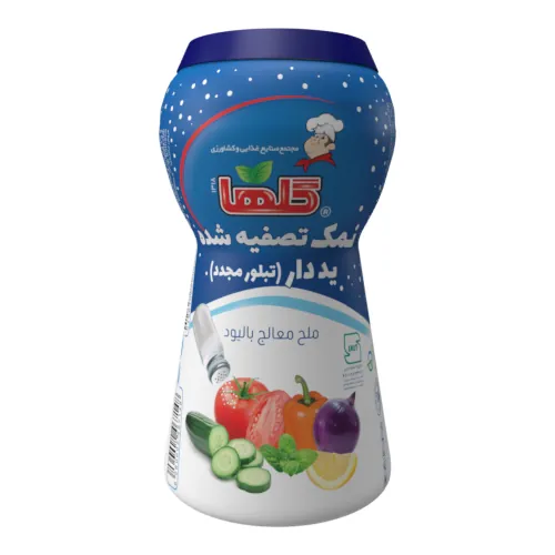 نمک تصفیه شده یددار 500 گرم - بطری