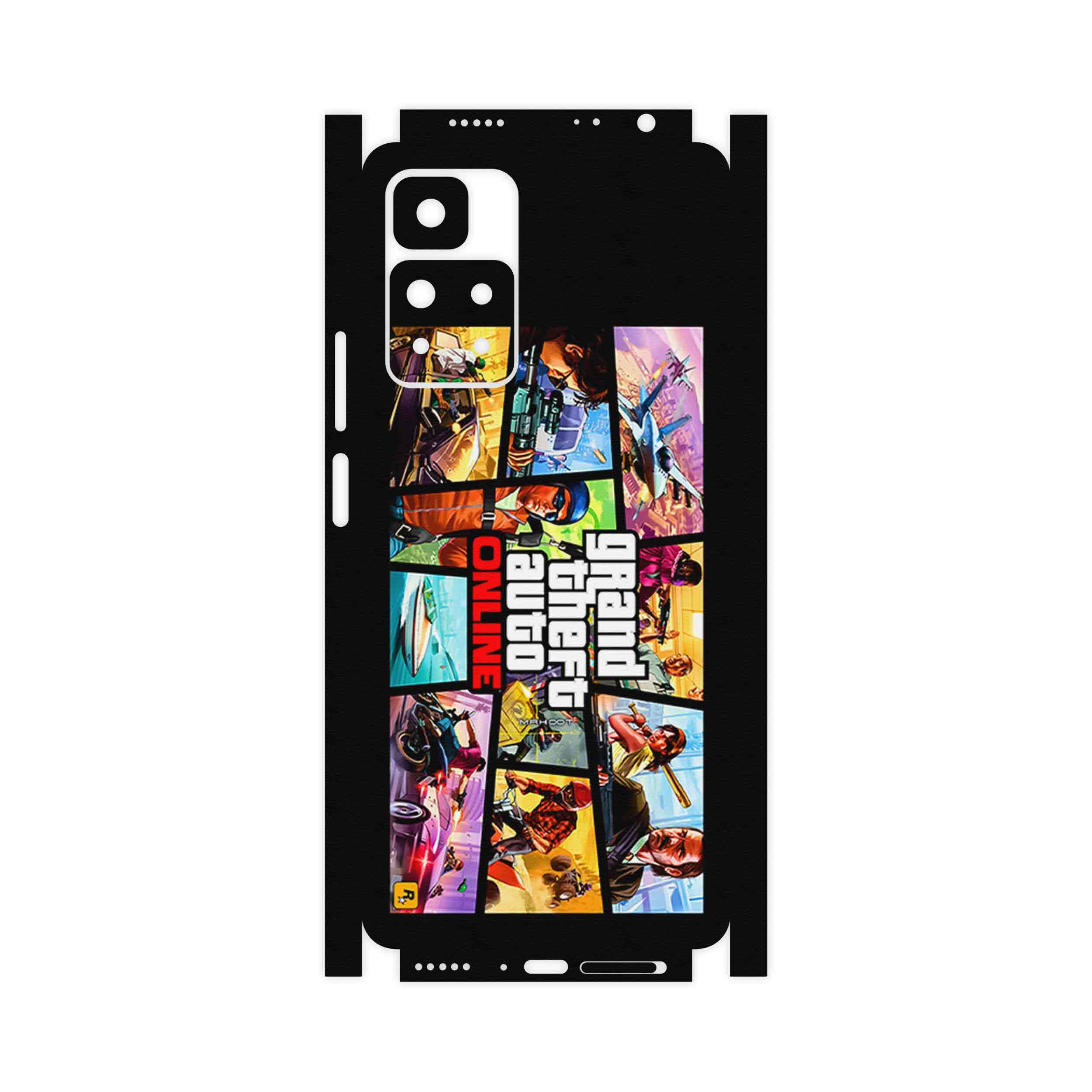 برچسب پوششی ماهوت مدل GTA Online Game Series-FullSkin مناسب برای گوشی موبایل شیائومی Redmi Note 11 Pro Plus 5G