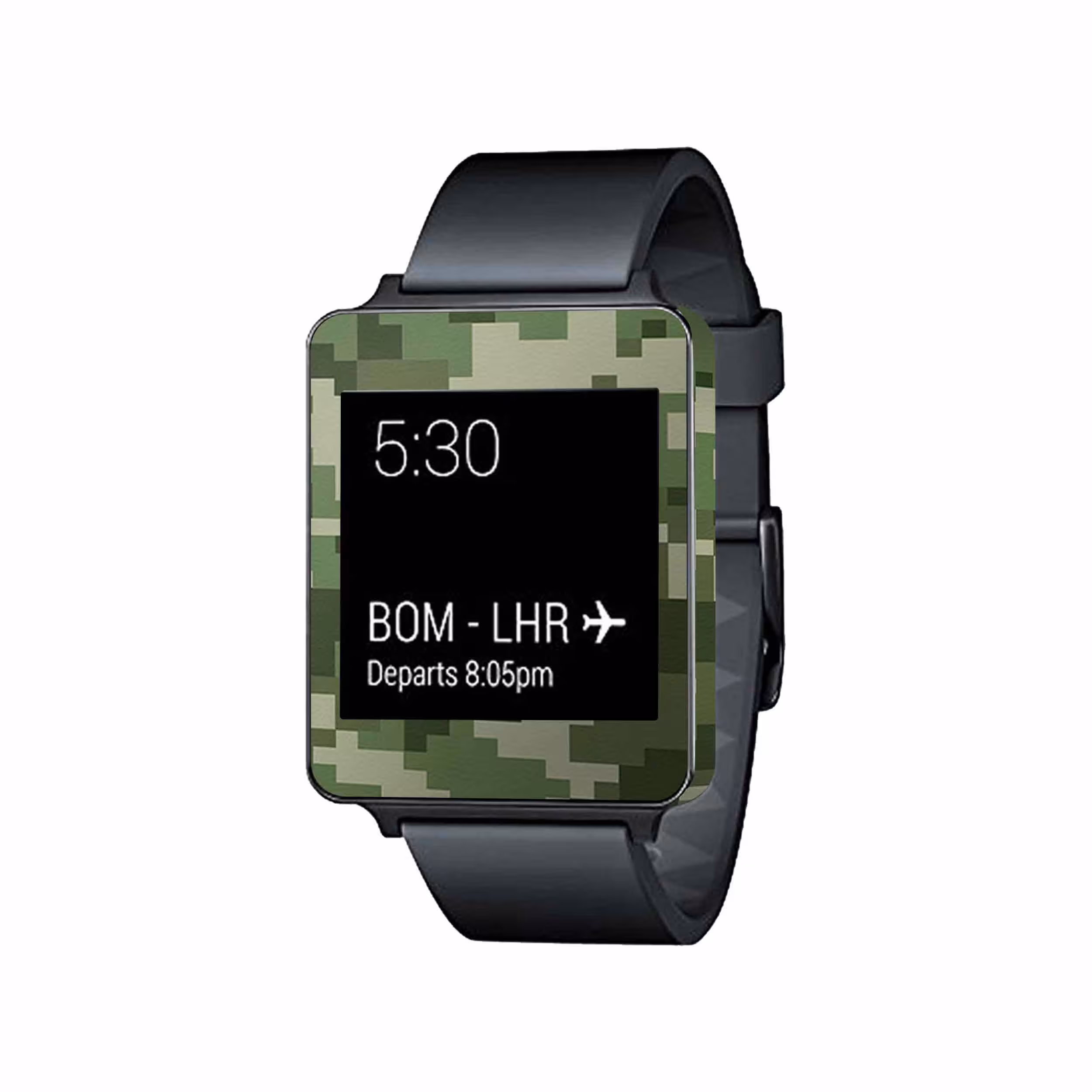 برچسب ماهوت طرح Army Green Pixel مناسب برای ساعت هوشمند ال جی G Watch