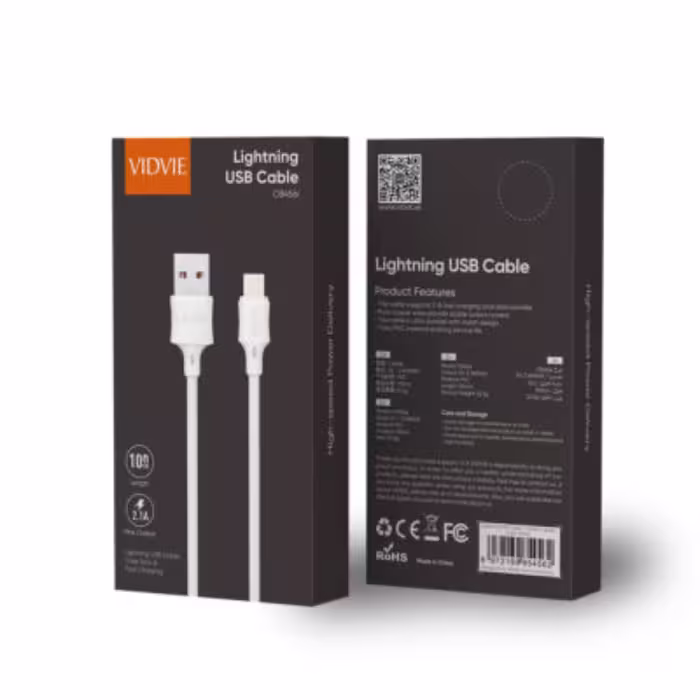 کابل شارژرفست تایپ سی vidvie مدل cb456t