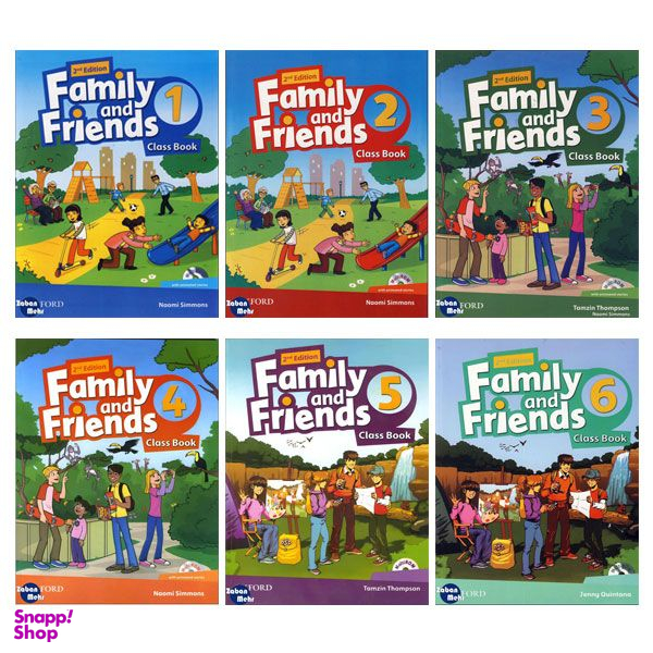 کتاب Family and Friends British Second Edition اثر جمعی از نویسندگان انتشارات زبان مهر 6 جلدی