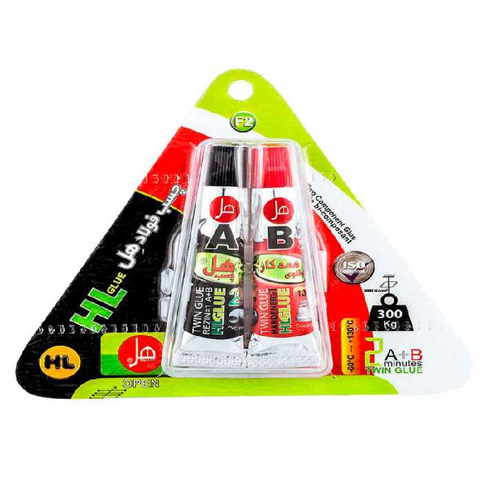 چسب دوقلو فولاد هل F2 حجم 14 میلی لیتر