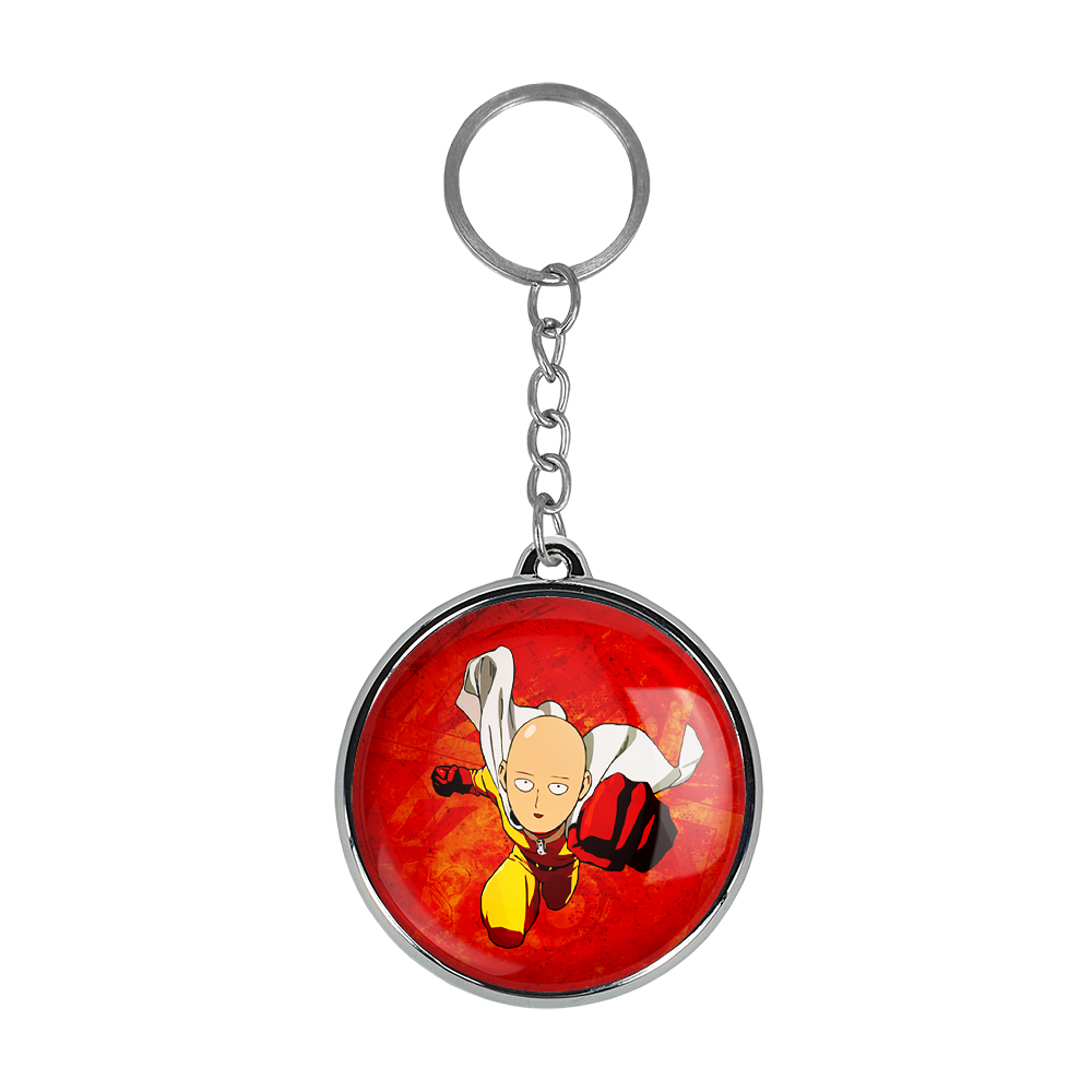 جاکلیدی خندالو طرح سایتاما انیمه مرد تک مشتی One Punch Man مدل دوطرفه کد 1052210521