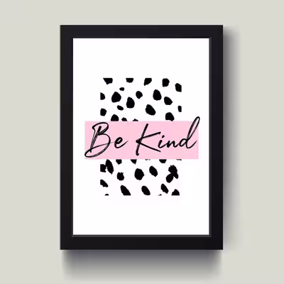 تابلو مدل مینیمال Be kind کدS1603-b