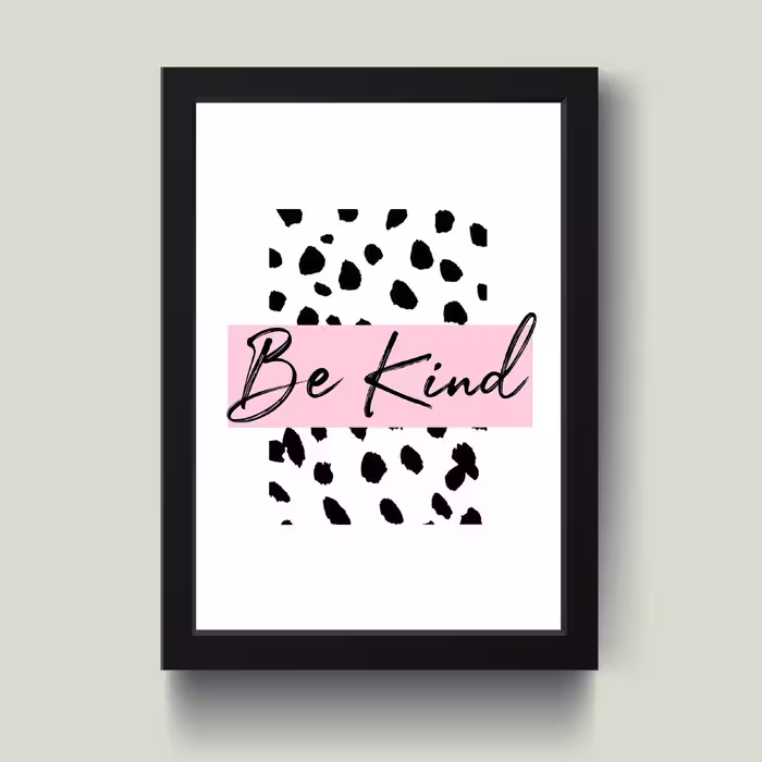 تابلو مدل مینیمال Be kind کدS1603-b