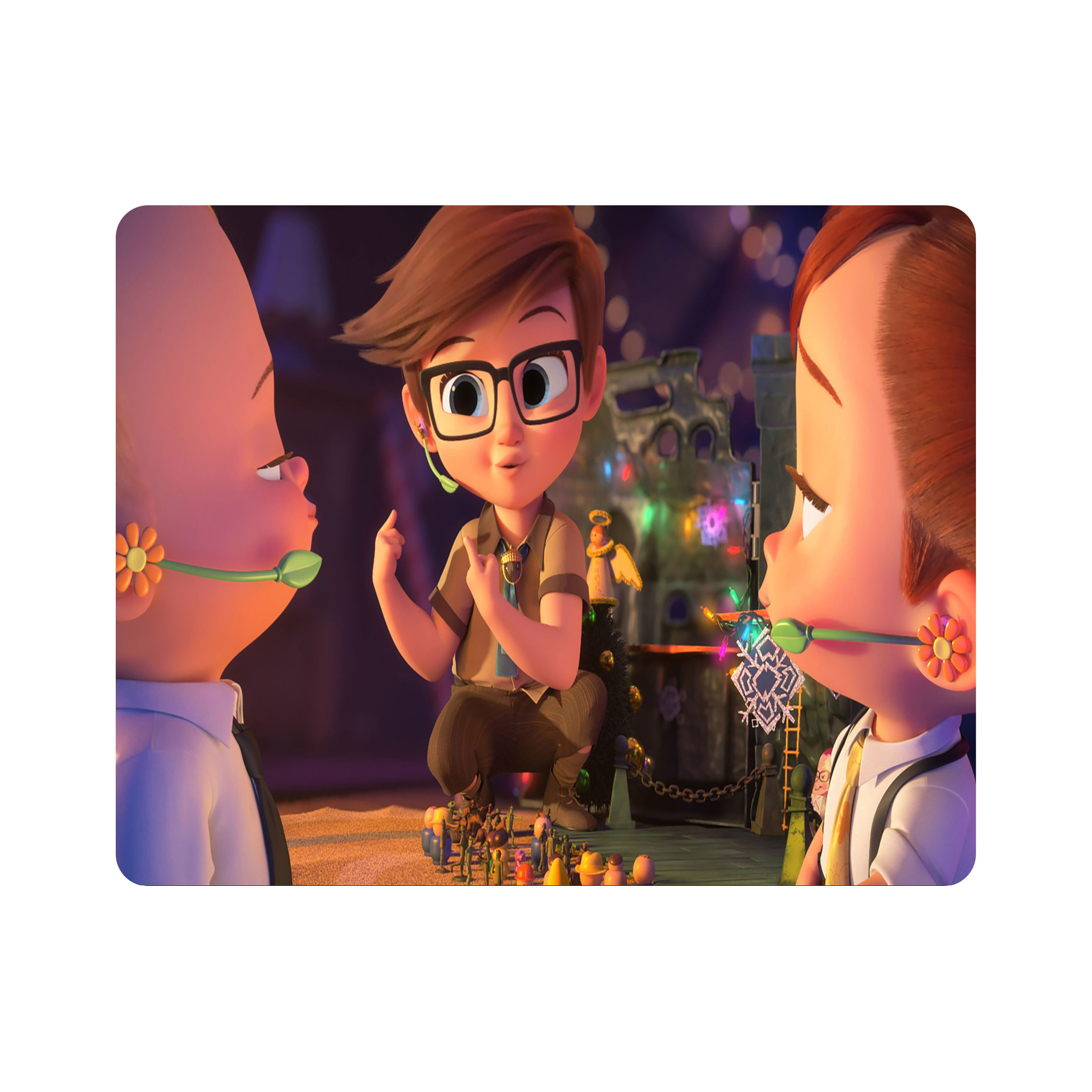 ماوس پد اطلس آبی طرح کارتون بچه رئیس  مدل T6051