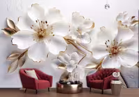 پوستر دیواری گل سه بعدی HQ-1837