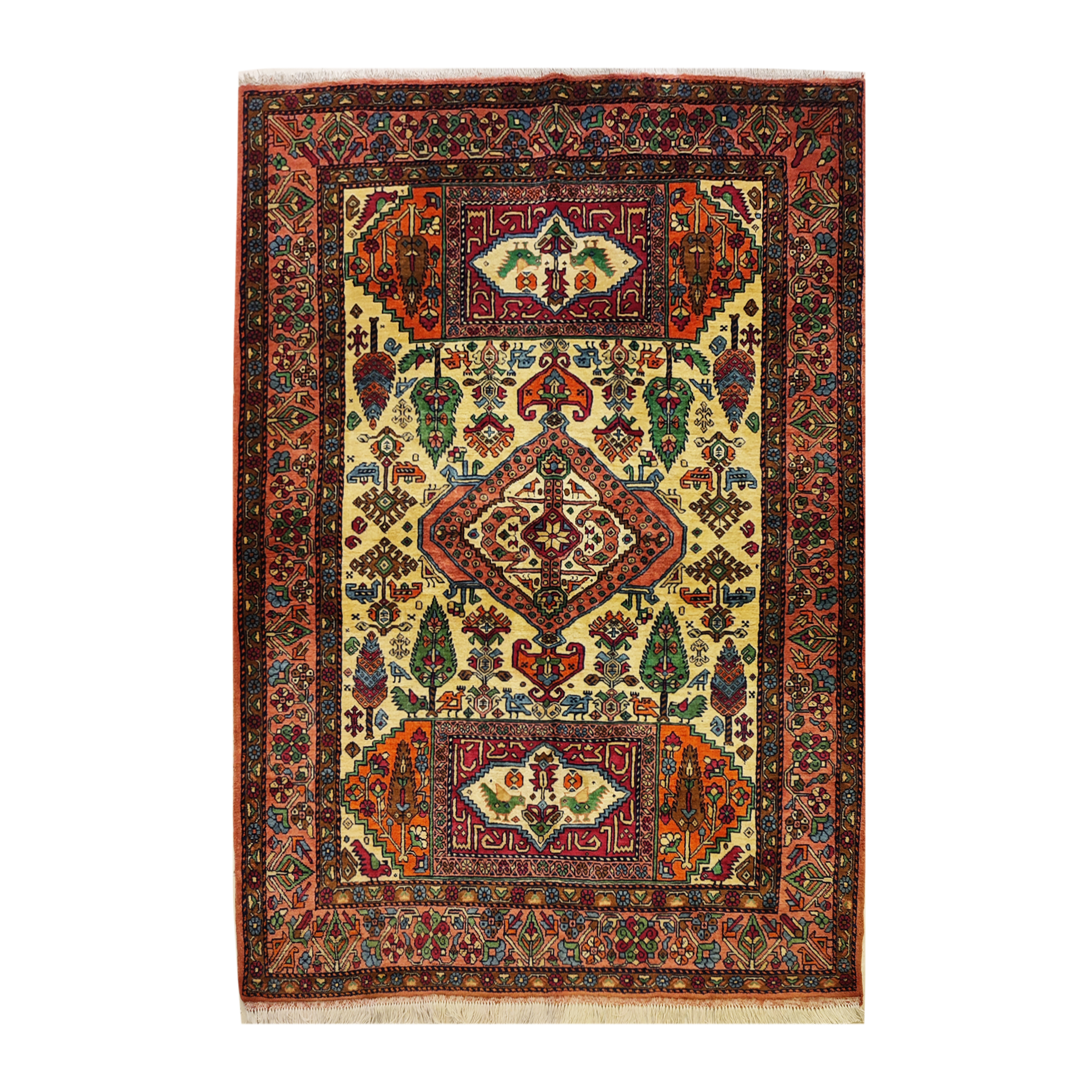 فرش دستباف دو و نیم متری طرح خراسان کد 120