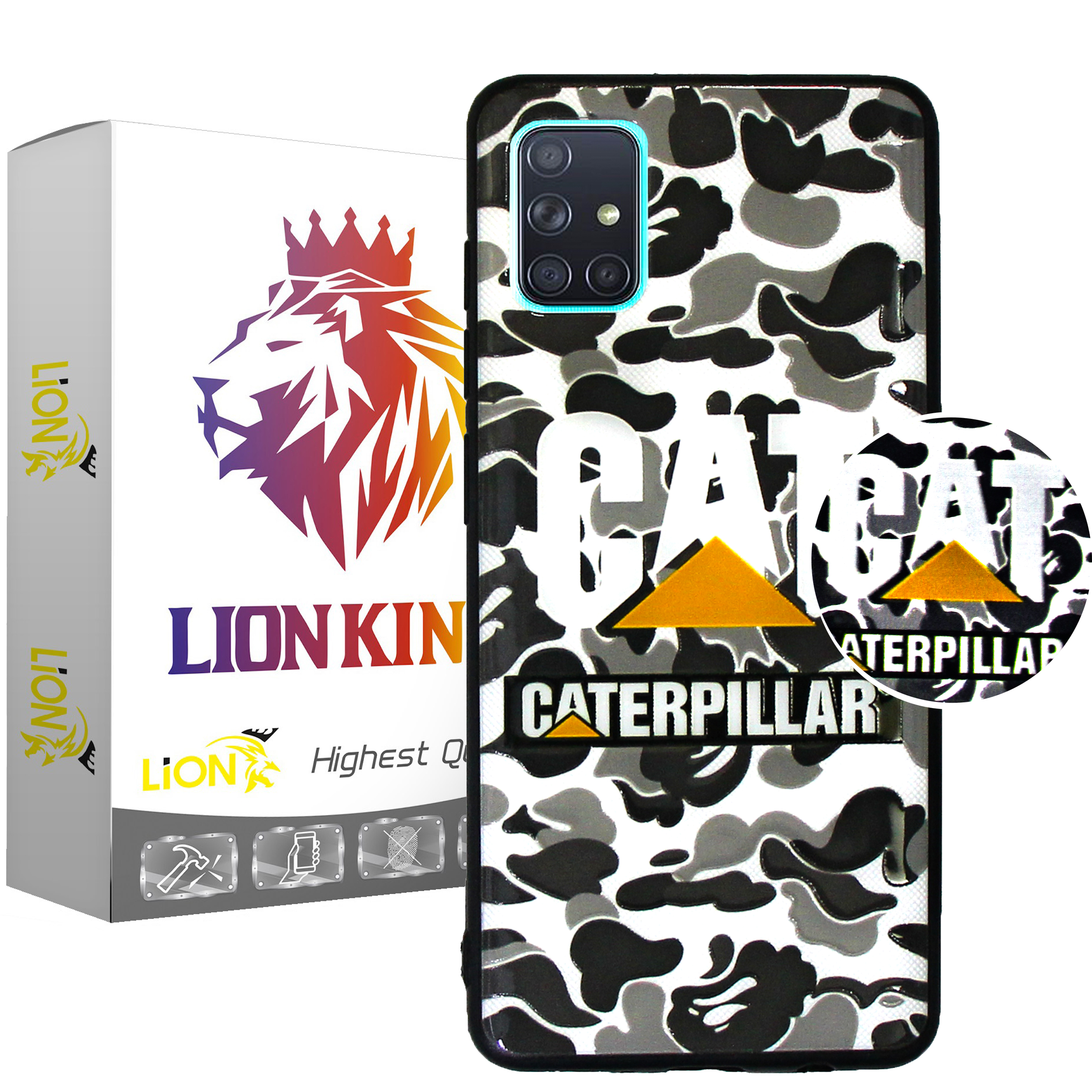 کاور لاین کینگ مدل CT مناسب برای گوشی موبایل سامسونگ Galaxy A31 به همراه پایه نگهدارنده