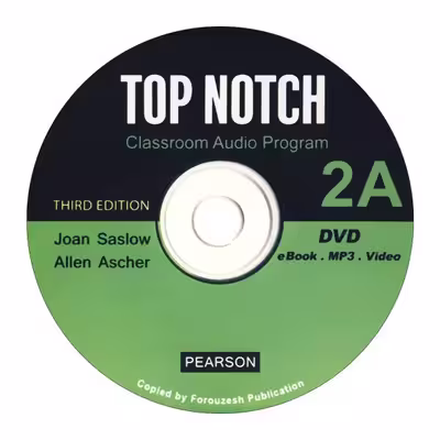 کتاب top notch 2a اثر JOAN SASLOW &amp; ALLEN ASCHER انتشارات زبان مهر 