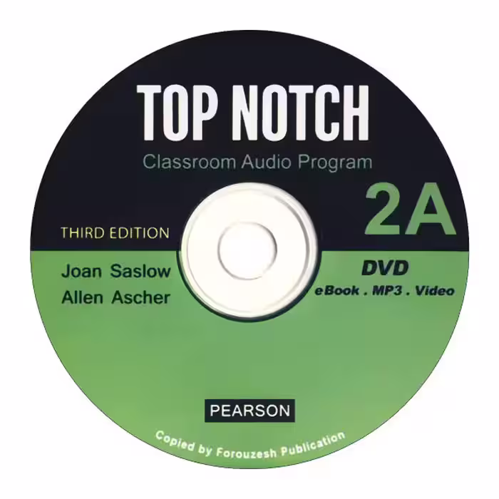 کتاب top notch 2a اثر JOAN SASLOW &amp; ALLEN ASCHER انتشارات زبان مهر 
