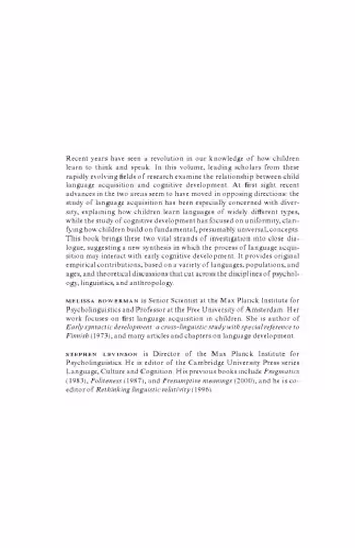 خرید و دانلود نسخه کامل کتاب Language Acquisition and Conceptual Development