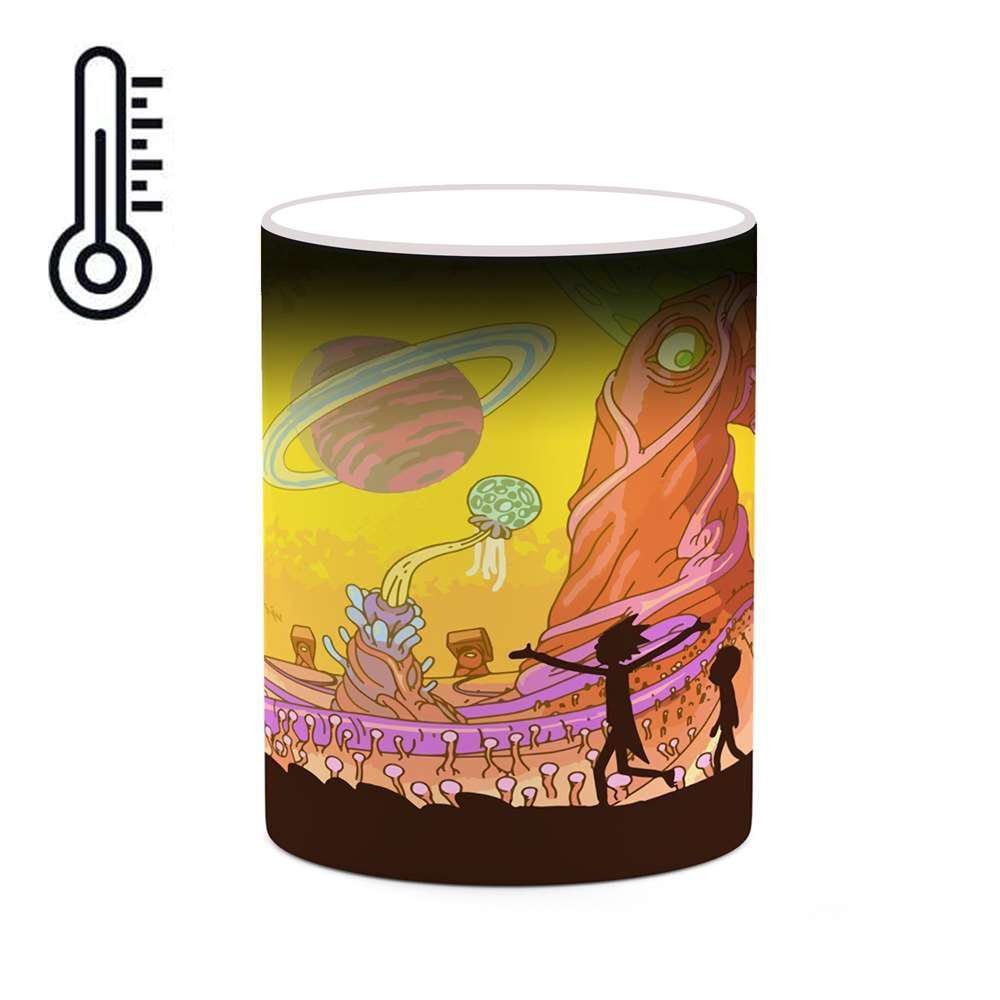 ماگ حرارتی کاکتی طرح کارتون ریک اند مورتی مدل mgh23579