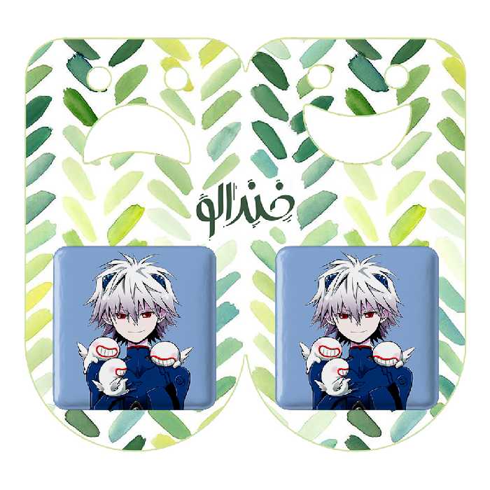 پیکسل خندالو مدل کاورو ناگیسا انیمه اونگلیون کد 13814 به همراه مگنت