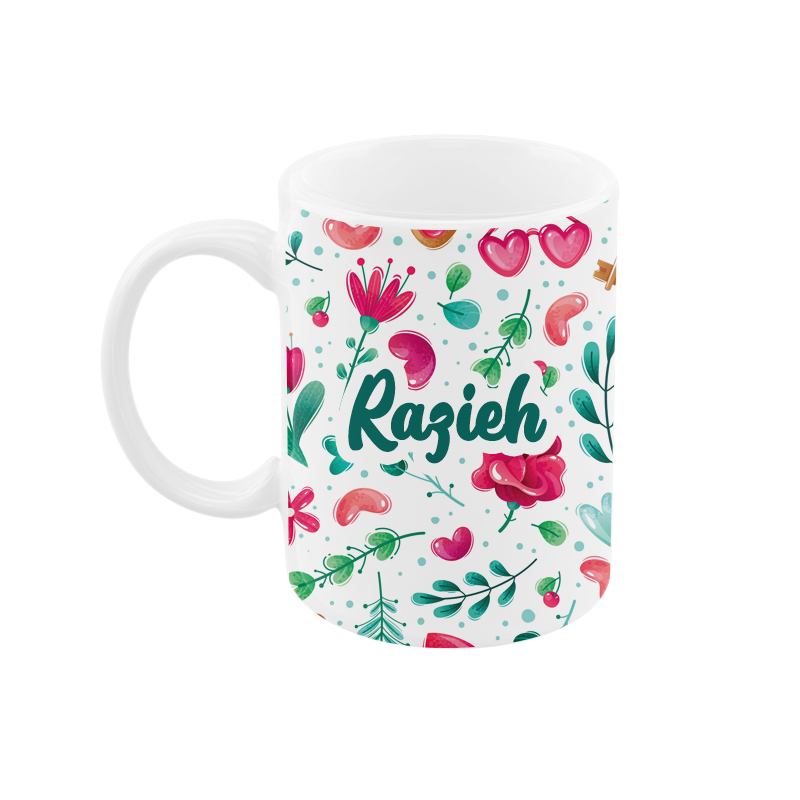 ماگ رژارت مدل اسم راضیه