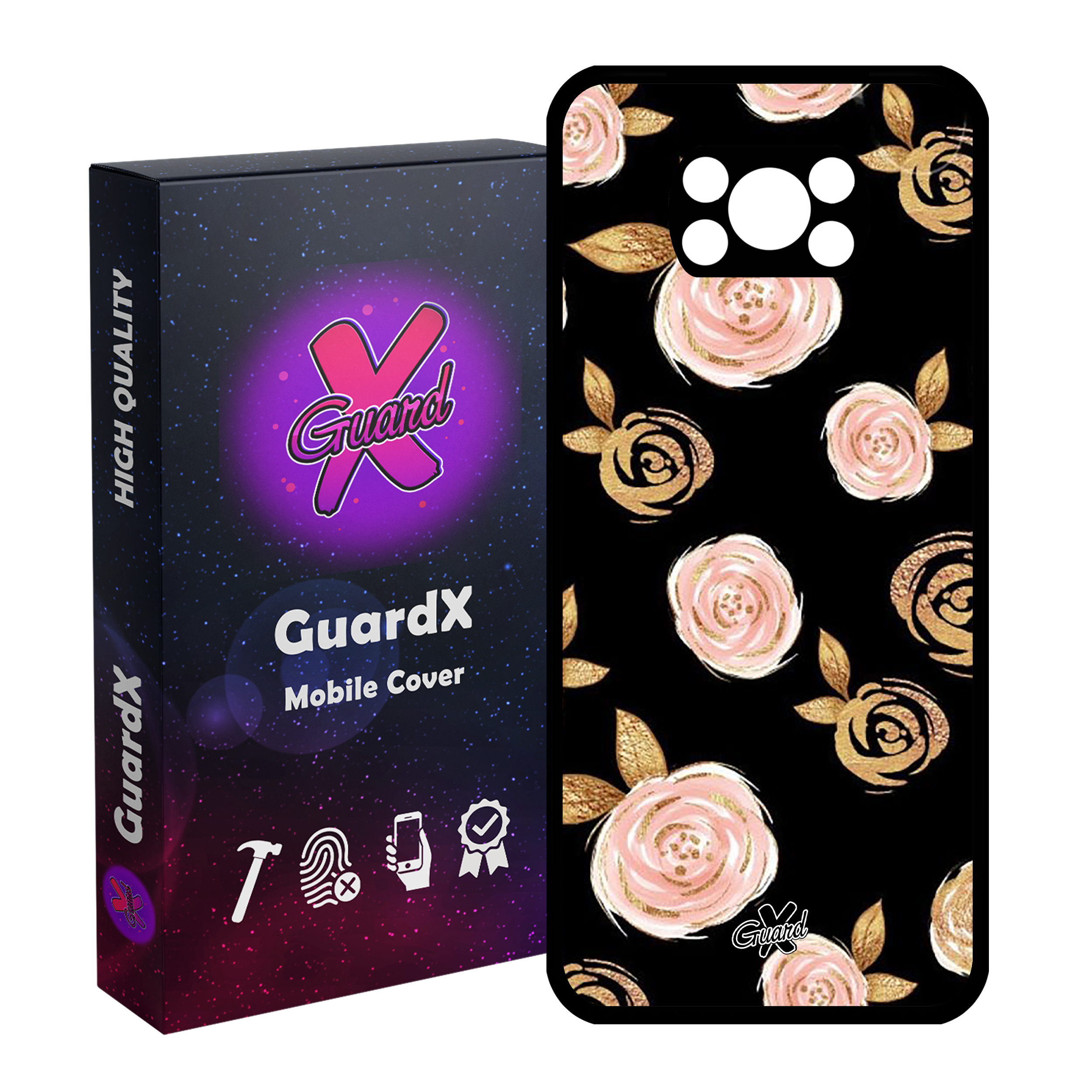 کاور گارد ایکس طرح Flower مدل Glass10105 مناسب برای گوشی موبایل شیائومی Poco X3 / Poco X3 NFC