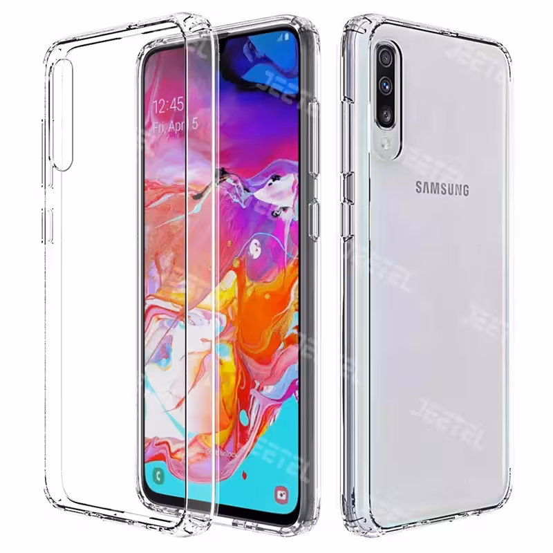 قاب گوشی Samsung Galaxy A50/A30S مدل تمام ژله ای محافظ لنزدار