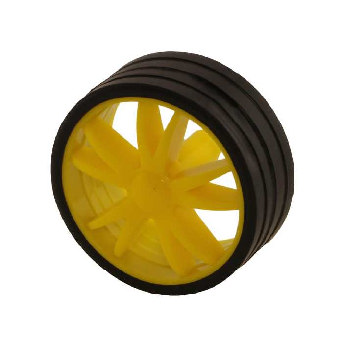 چرخ ربات مدل شفت دو سر تخت بسته 2 عددی