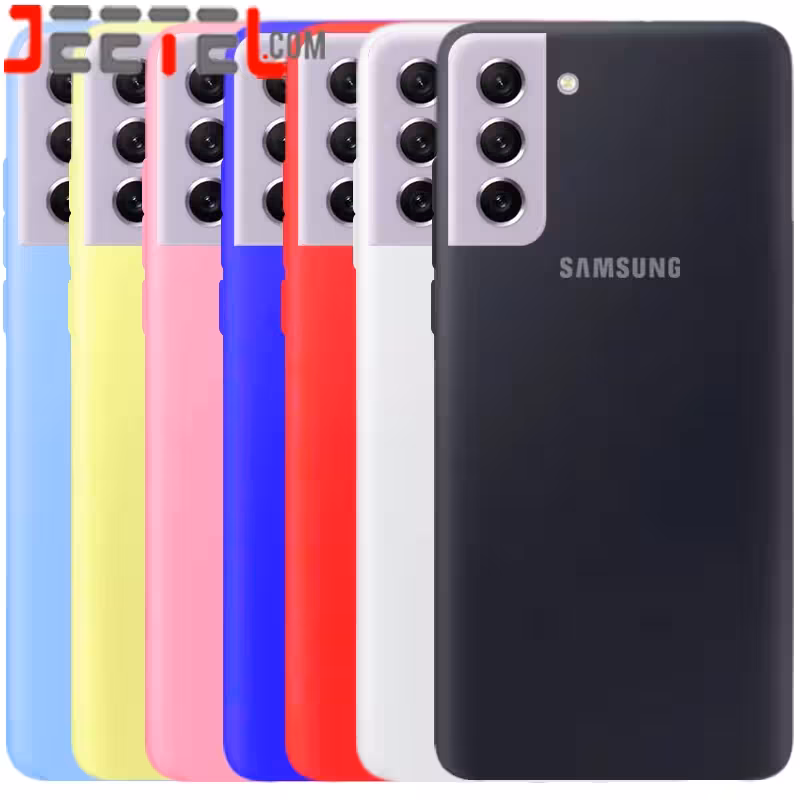 کاور سیلیکونی تک رنگ 100 درصد اورجینال Samsung Galaxy S21 FE مدل پاک کنی (متریال ویتنام)