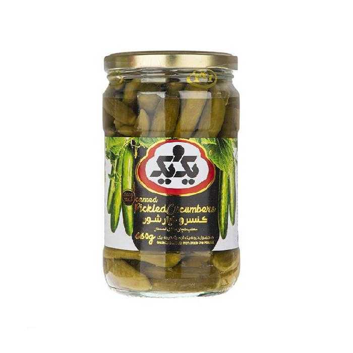 کنسرو خیارشور ممتاز یک و یک مقدار 660 گرم