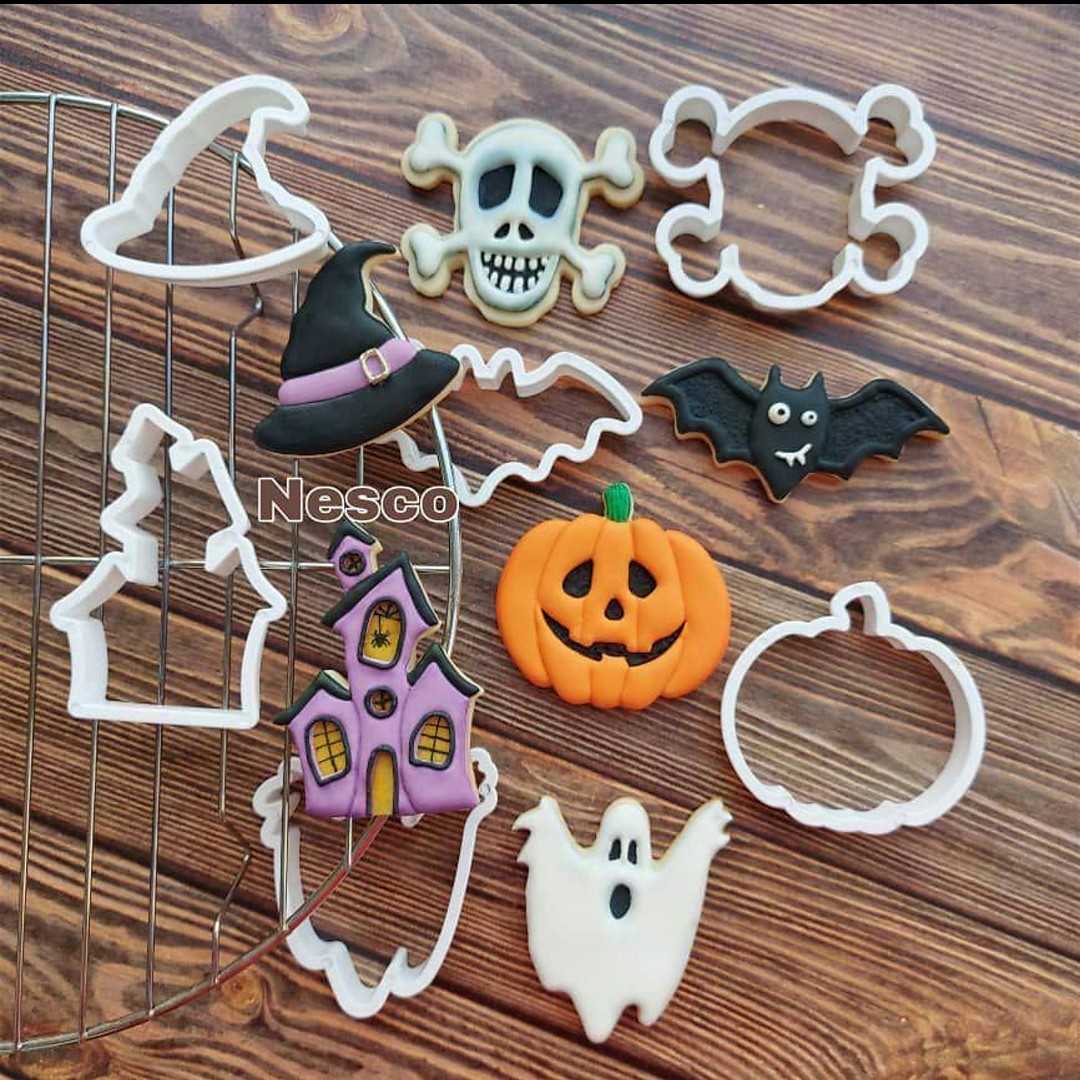 کاتر پلاستیکی شیرینی 6 تایی برند نسکو 