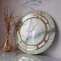 ساعت دیواری طرح رخشان 50 سانتی  (پس کرایه)