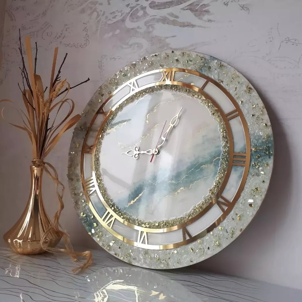 ساعت دیواری طرح رخشان 50 سانتی  (پس کرایه)