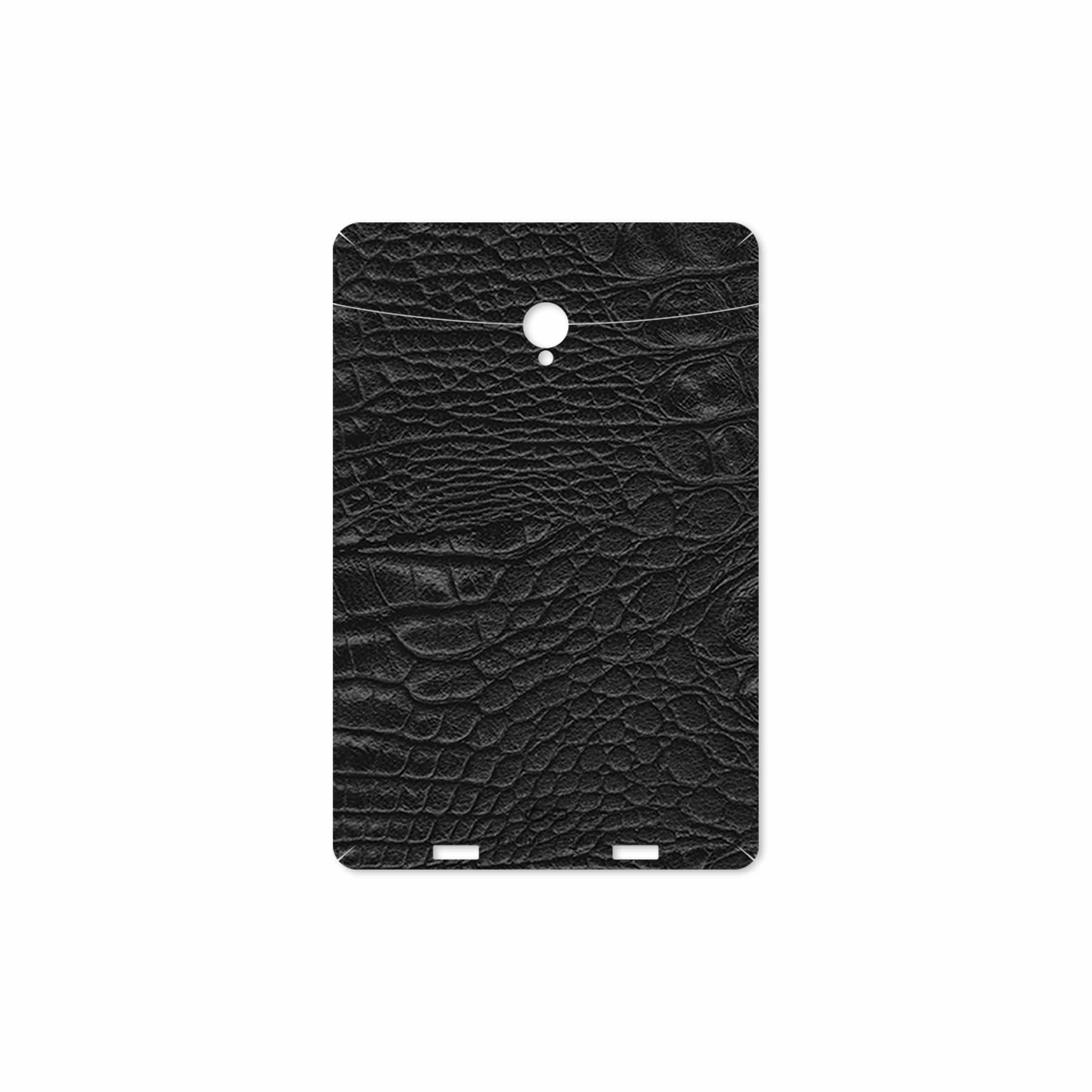 برچسب پوششی ماهوت مدل Black-Crocodile-Leather مناسب برای تبلت وریکو Unipad