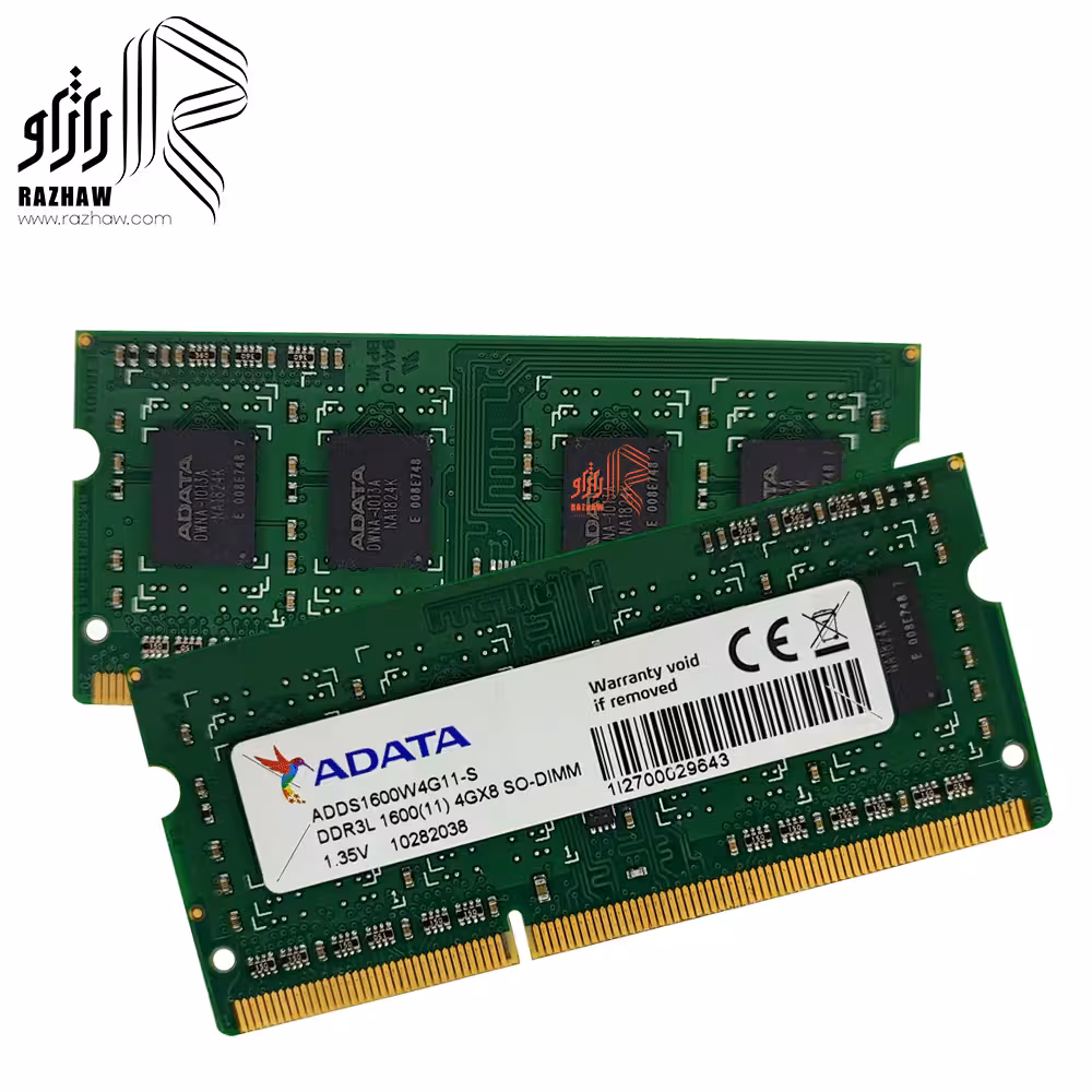 رم لپ تاپ ddr3l ادیتا 12800/1600mhz مدل 1028203 ظرفیت 4 گیگابایت CL11