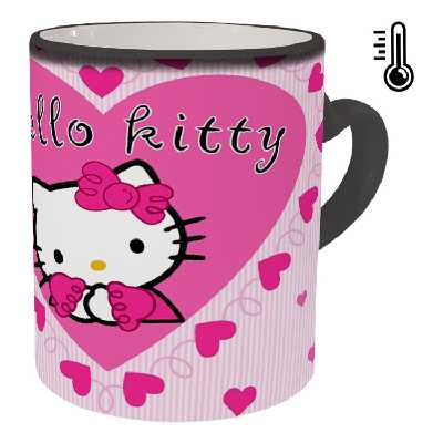 ماگ حرارتی مدل دسته قلبی طرح کیتی کد 18