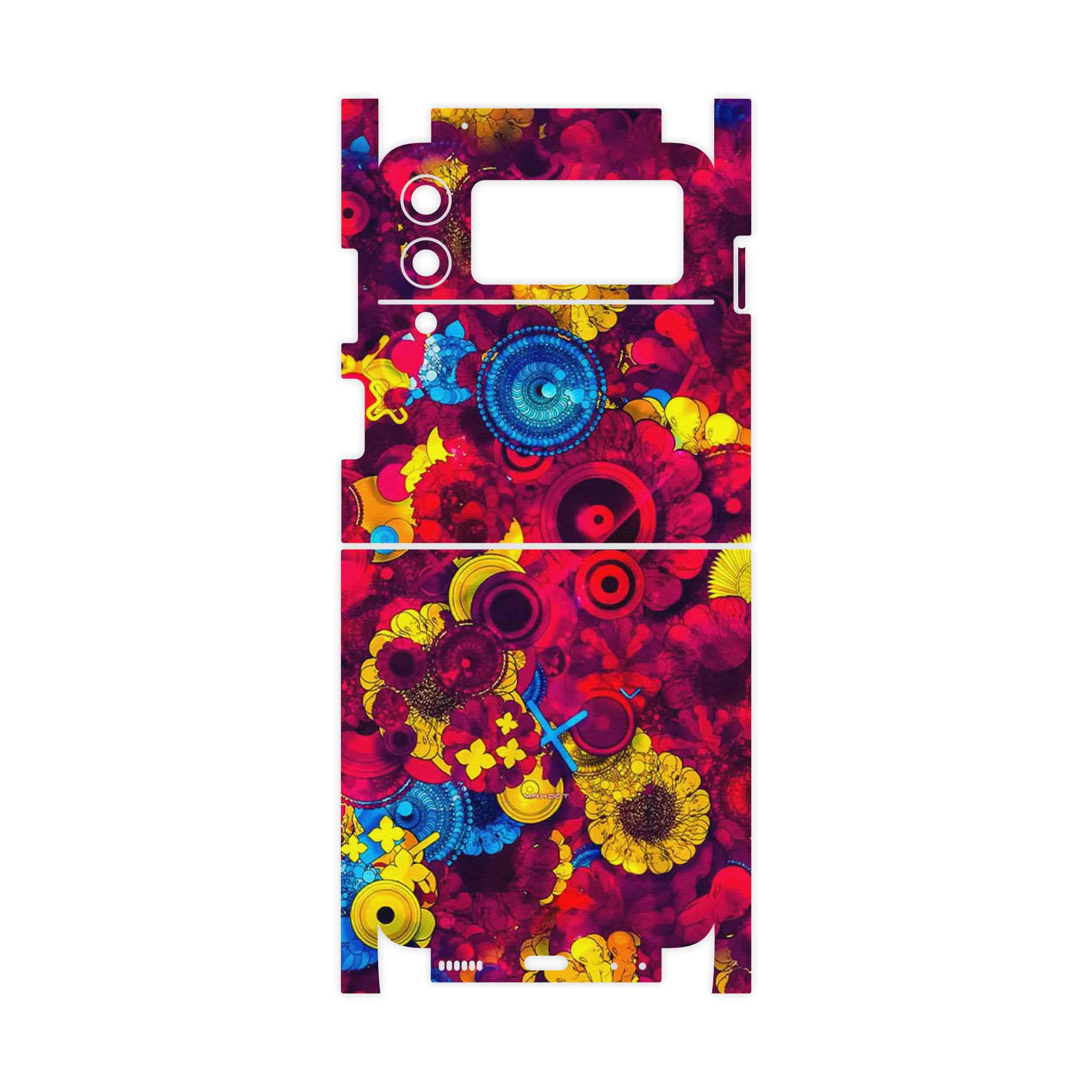 برچسب پوششی ماهوت مدل Vector Flower Garden Digital Art-FullSkin مناسب برای گوشی موبایل سامسونگ Galaxy Z Flip3 5G