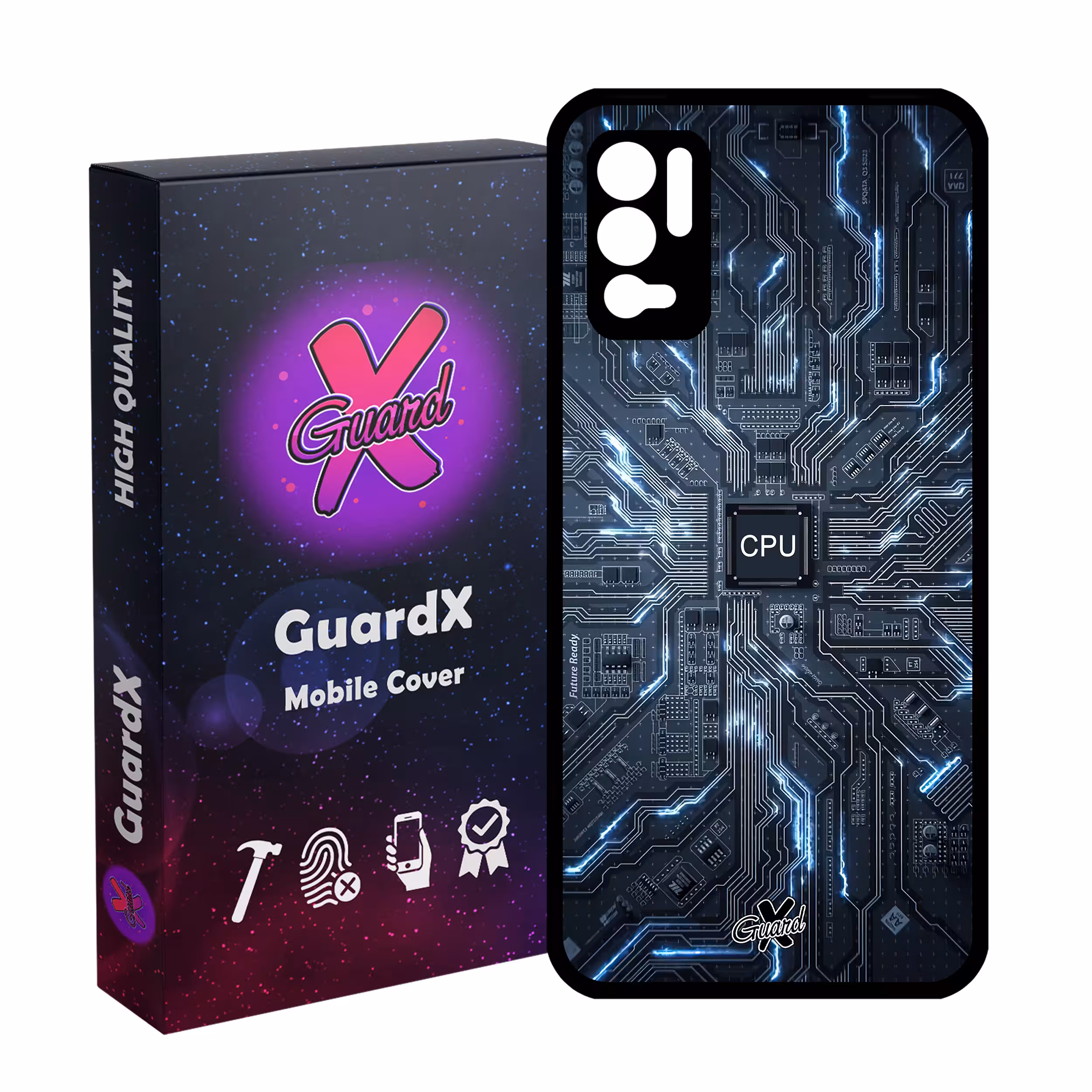 کاور گارد ایکس طرح CPU مدل Glass10504 مناسب برای گوشی موبایل شیائومی Redmi Note 10 5G/Poco M3 Pro /Redmi Note 10T 5G