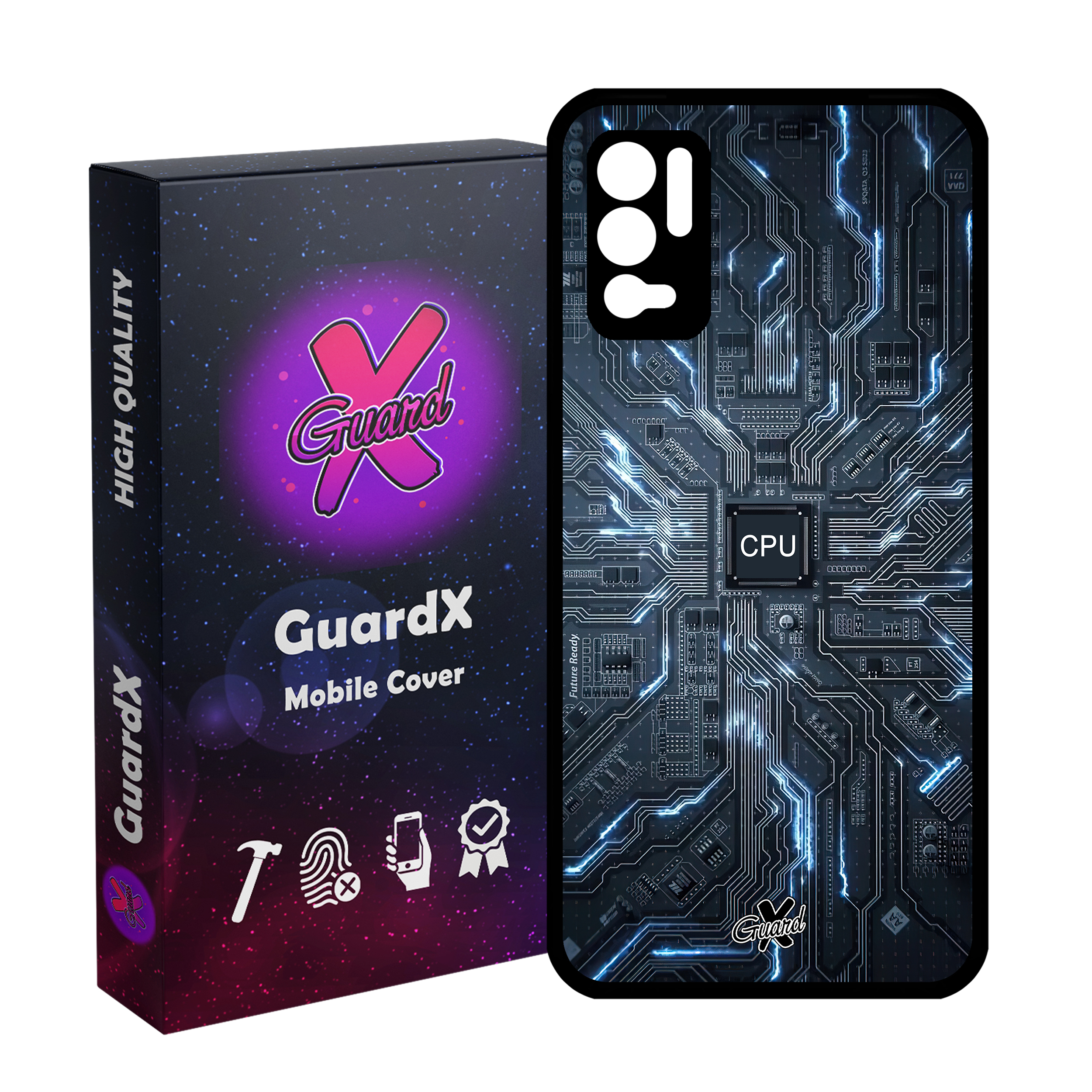 کاور گارد ایکس طرح CPU مدل Glass10504 مناسب برای گوشی موبایل شیائومی Redmi Note 10 5G/Poco M3 Pro /Redmi Note 10T 5G