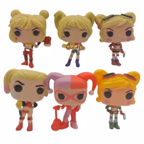 فیگور فانکو هارلی کویین Harley Quinn مجموعه 6 عددی