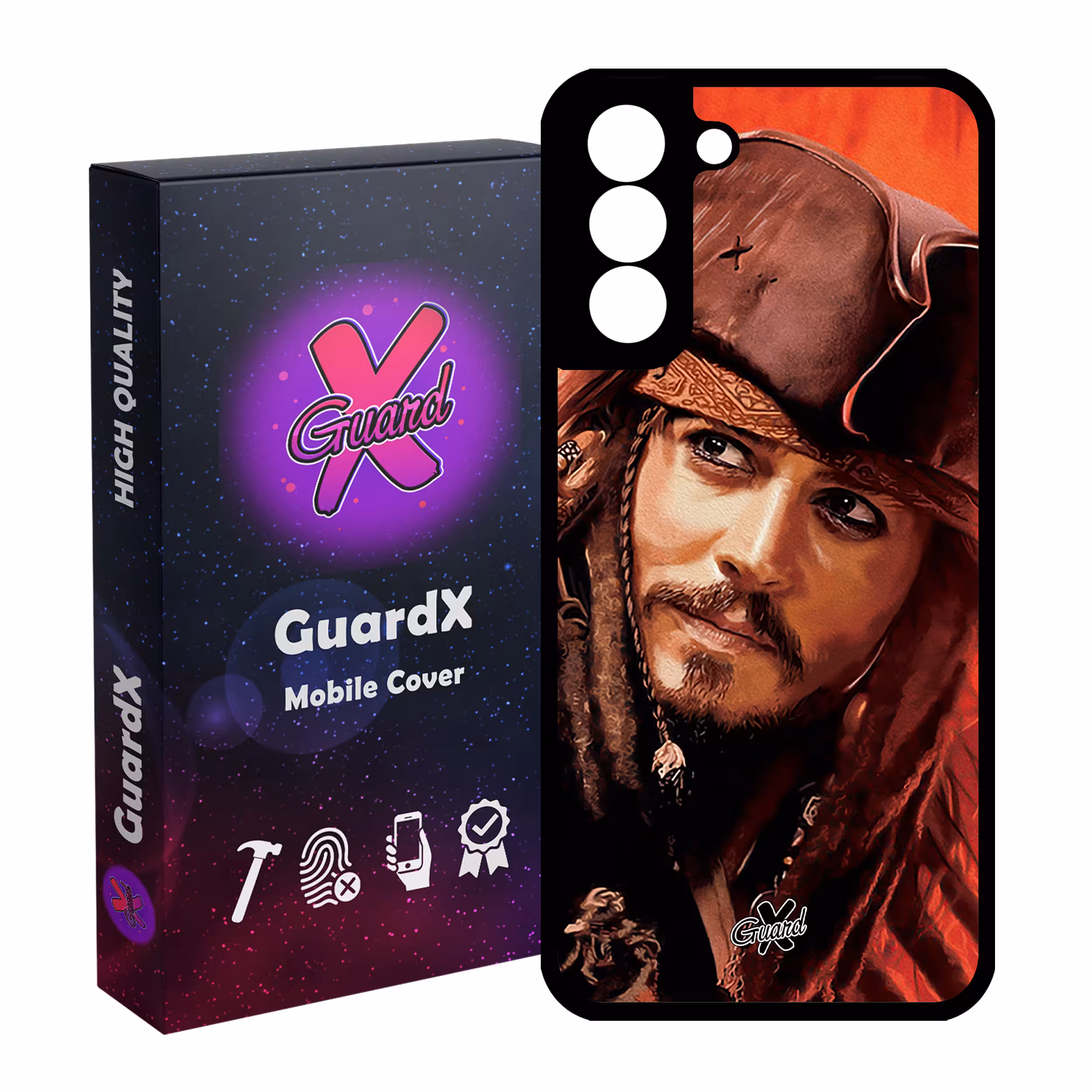 کاور گارد ایکس طرح Johnny Depp مدل Glass10205 مناسب برای گوشی موبایل سامسونگ Galaxy S21 FE