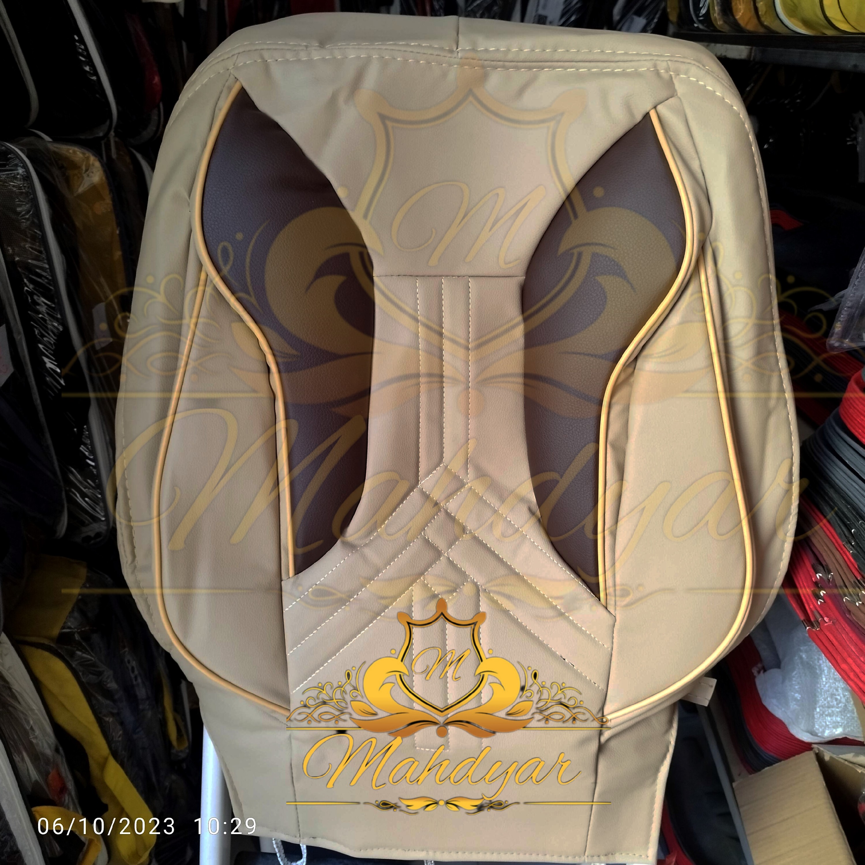 روکش صندلی پرشیا وپژو قدیم کرم چرم VIPدرجه یک