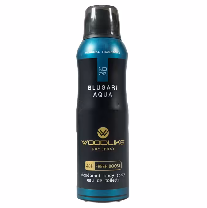 وودلايک اسپري بدن مردانه 200 ميل رايحه آکوا بولگاري BLUGARI AQUA