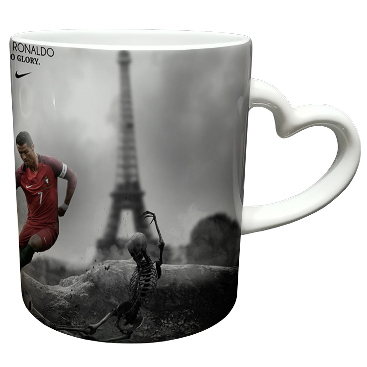 ماگ مدل دسته قلبی طرح رونالدو کد 140