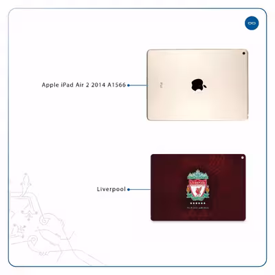 برچسب پوششی ماهوت مدل Liverpool مناسب برای تبلت اپل iPad Air 2 2014 A1566
