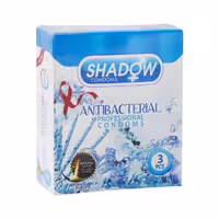 شادو کاندوم 3 عددی مدل ANTIBACTERIAL