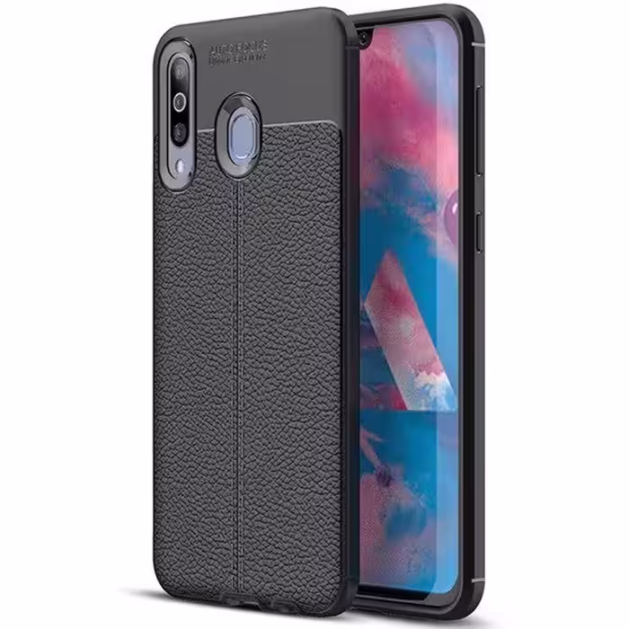 قاب ژله ای طرح چرم موبایل مناسب برای گوشی سامسونگ Galaxy M30
