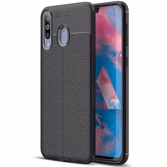 قاب ژله ای طرح چرم موبایل مناسب برای گوشی سامسونگ Galaxy M30