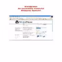 خرید و دانلود نسخه کامل کتاب Wordpress: An Incredibly Powerful Blogging System!