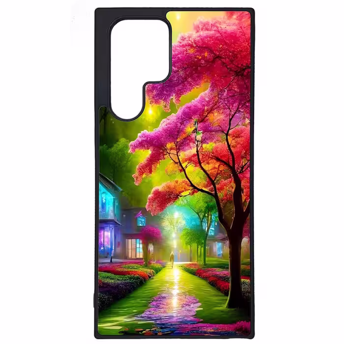 کاور طرح منظره کد G-039 مناسب برای گوشی موبایل سامسونگ Galaxy S22 Ultra | دیجی قاب دونی