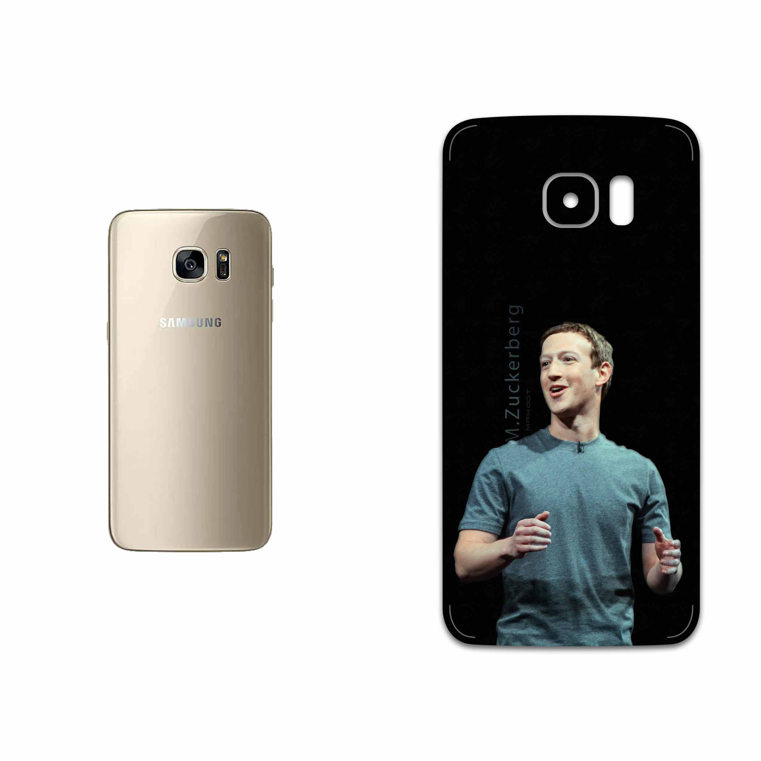برچسب پوششی ماهوت مدل Mark Zuckerberg مناسب برای گوشی موبایل سامسونگ Galaxy S7 Edge