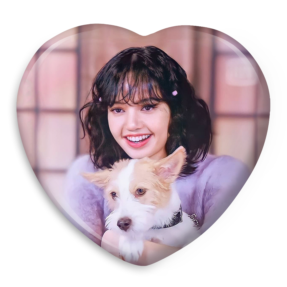 پیکسل خندالو طرح لیسا گروه موسیقی بلک پینک مدل قلبی کد 3642