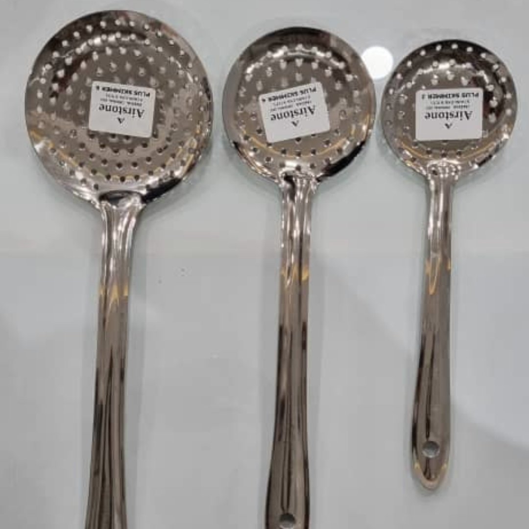 سری 3 عدد کفگیر استیل هندی
