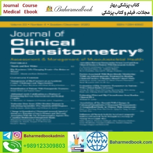 Journal of Clinical Densitometry Volume 23 Issue 1 to 4 2020