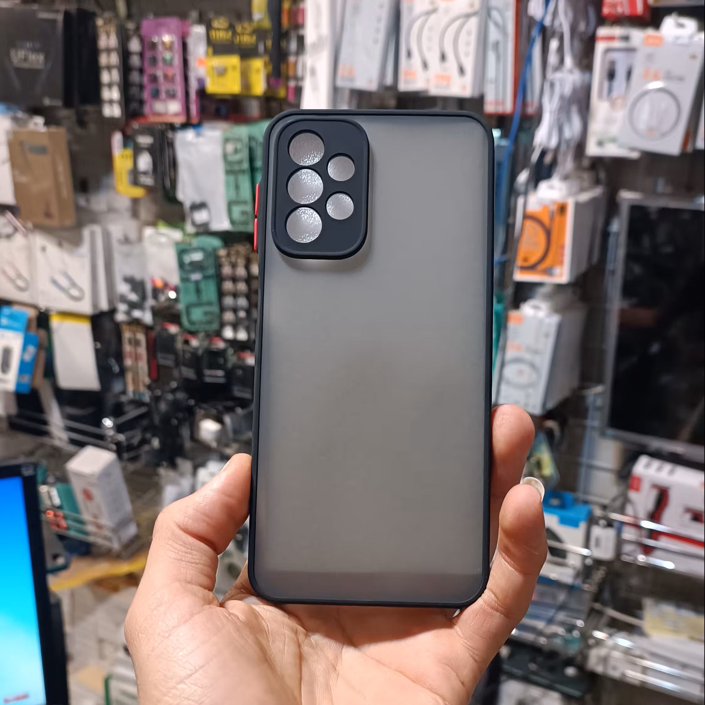 قاب/گارد/کاور  پشت مات مشکی   سامسونگ a23  ا بیست و سه Samsung a23 مناسب برای گوشی سامسونگ a13 Samsung a13