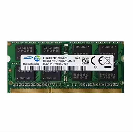 رم لپ تاپ DDR3L دوکاناله 1600 مگاهرتز 11 CL سامسونگ مدل 12800S ظرفیت 8 گیگابایت